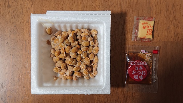 ふっくら北海道納豆（40g×3）開封後